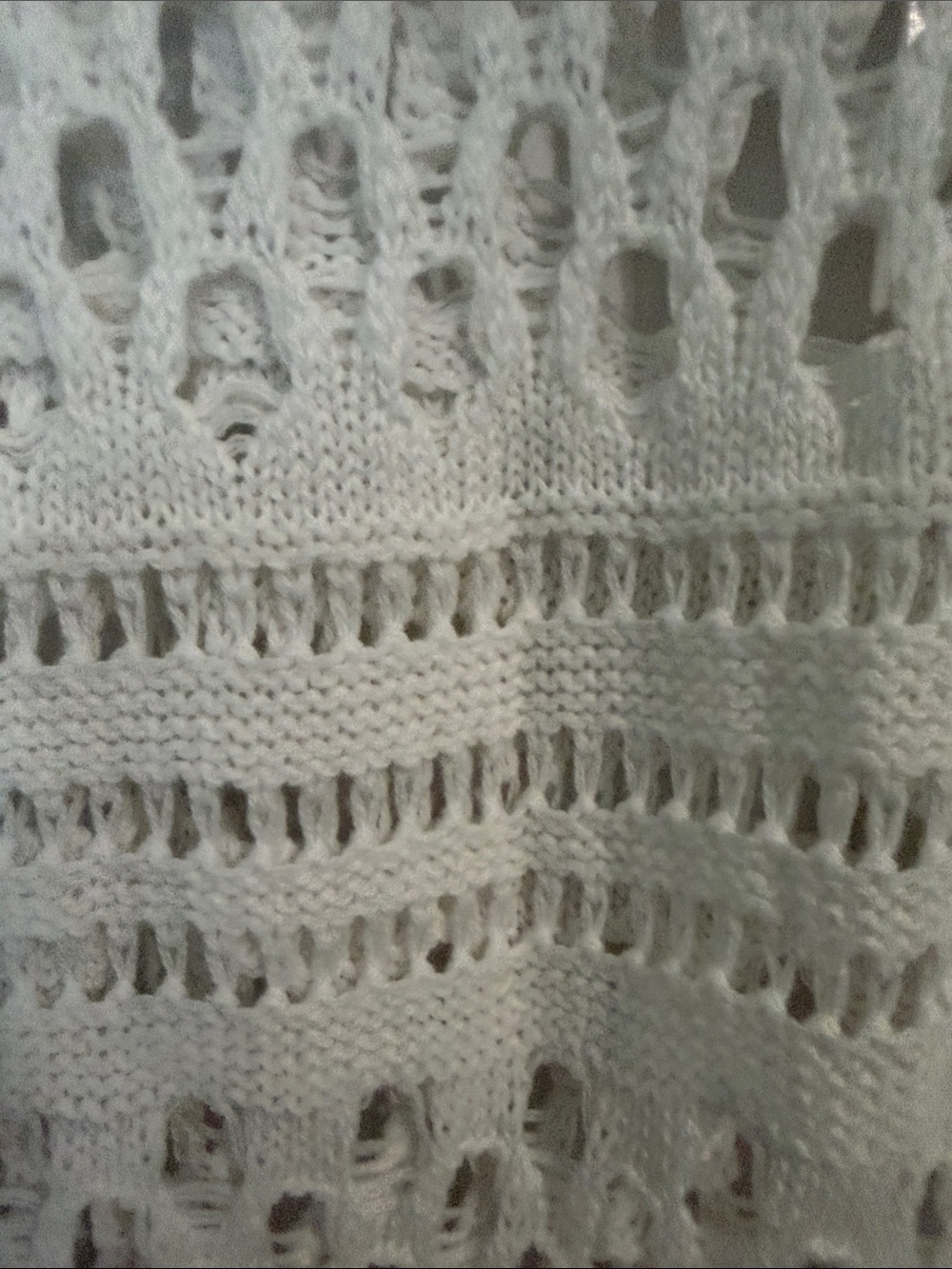 VENUS White Open-Weave Scoop Neck Pullover - Picture 4 of 5